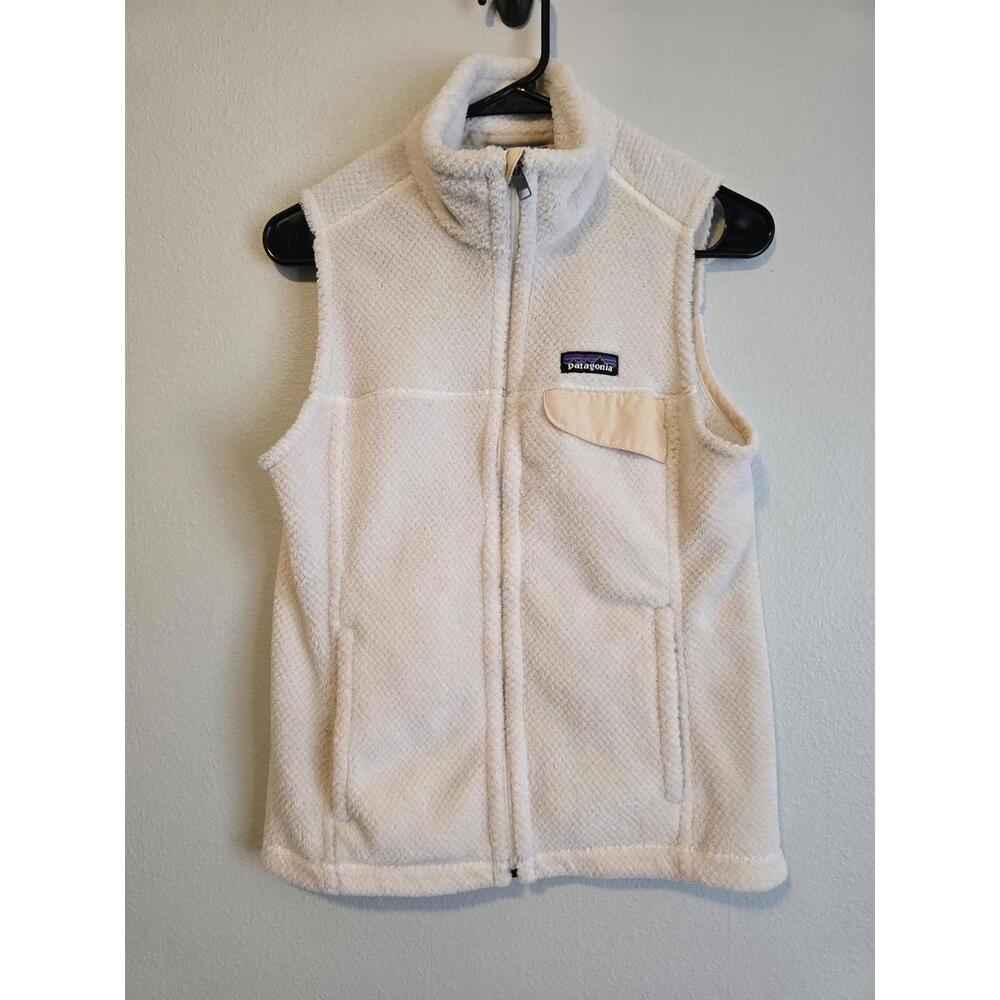 Patagonia Women’s Cream Re-Tool Fleece Full Zip Vest (S)